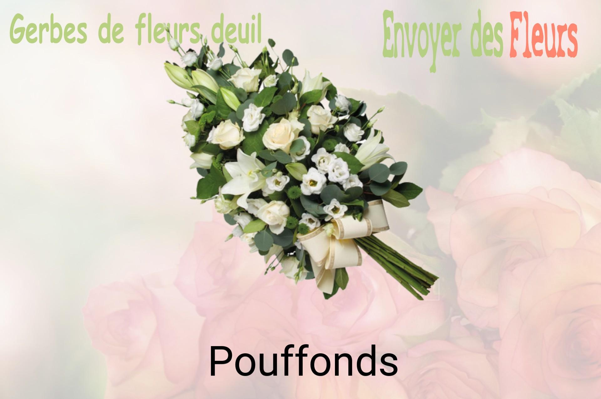 Gerbe de fleurs de deuil livrée à Pouffonds